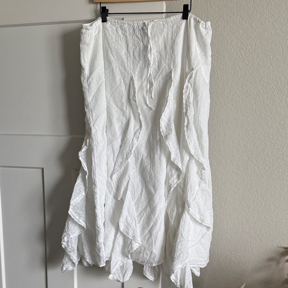 American Eagle Outfitters White Midi Skirt